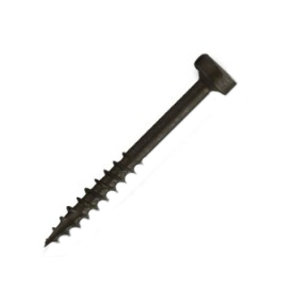 Csh Wood Screw, #7, 1-1/2 in, Plain Stainless Steel Pan Head Square Drive, 6000 PK 0.MPSC07112P17